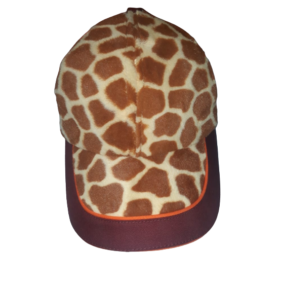 Giraffe print baseball cap