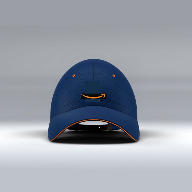 Blue cap with amazone logo